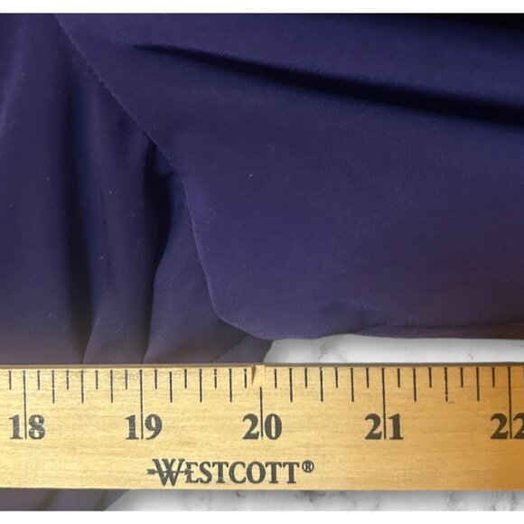 Purple London Fog trench coat with double-breasted design and belt Large - Picture 8 of 12